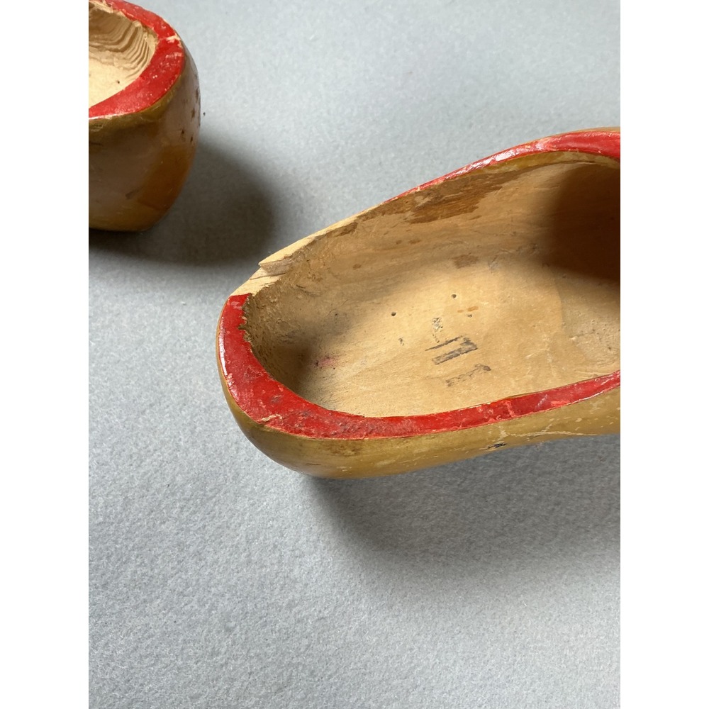 Vintage Wooden Dutch Clogs Hand Painted Holland Souvenir Shoes Decor - Picture 10 of 10